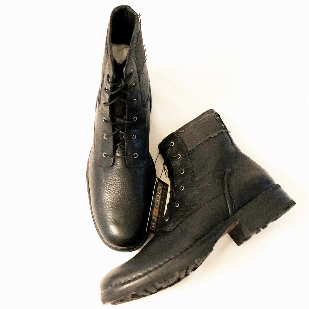 Boots mens new sizes 12M RJ Colt leather balance man made materials-